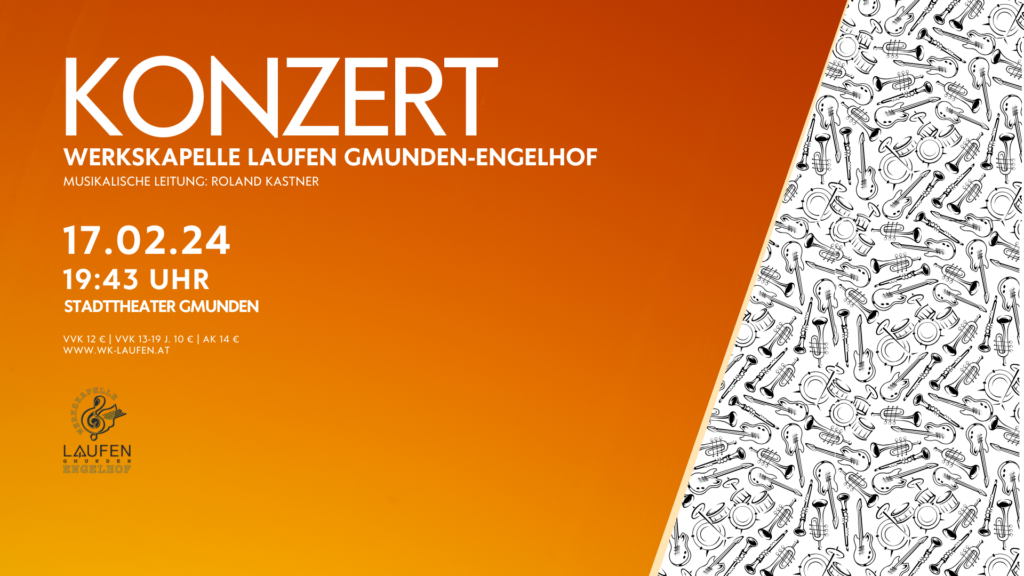 Werkskapelle Laufen Gmunden-Engelhof Konzert 17.2.2024 Stadttheater Gmunden WK Laufen